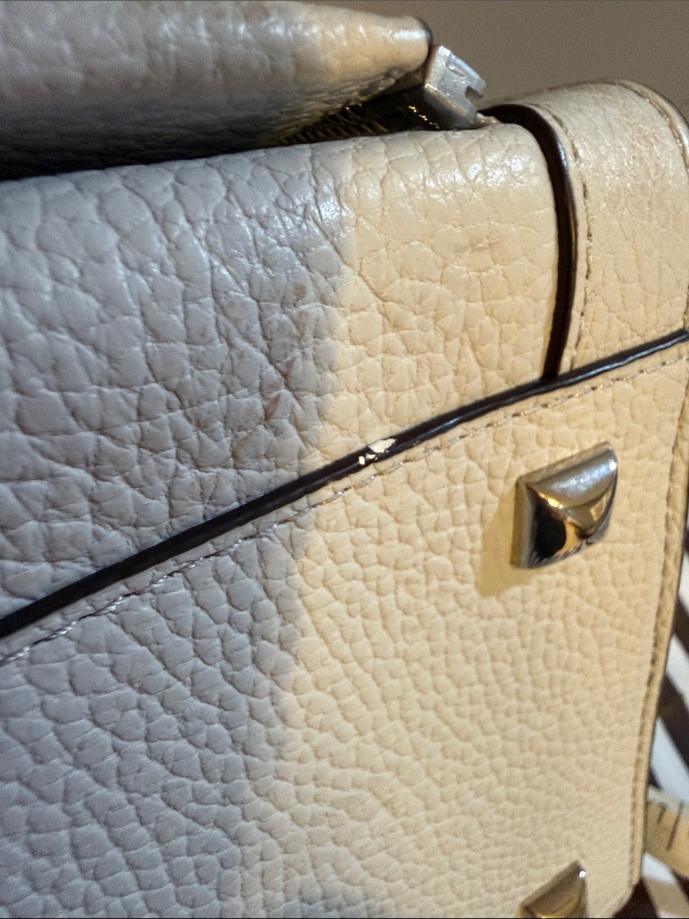 Henri Bendel Rivington tote is crafted from textured cream leather - Picture 14 of 16